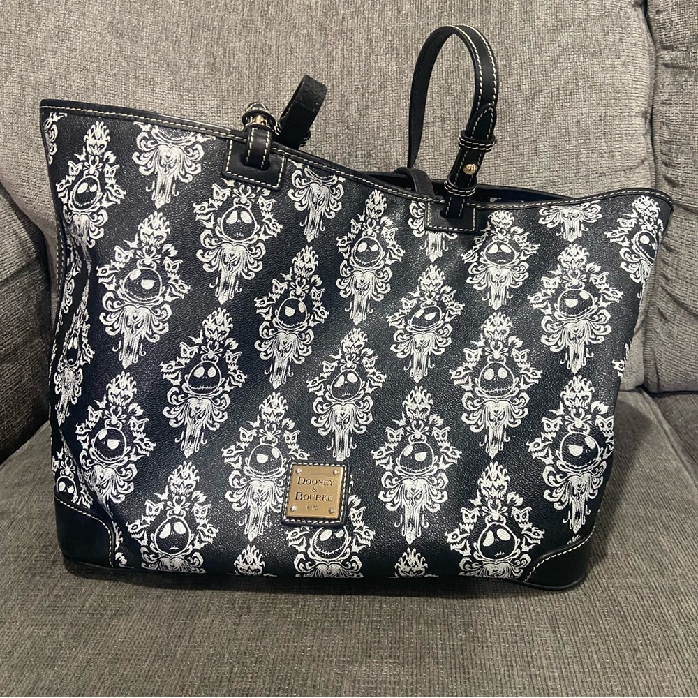 Dooney & Bourke Black and White Patterned Tote